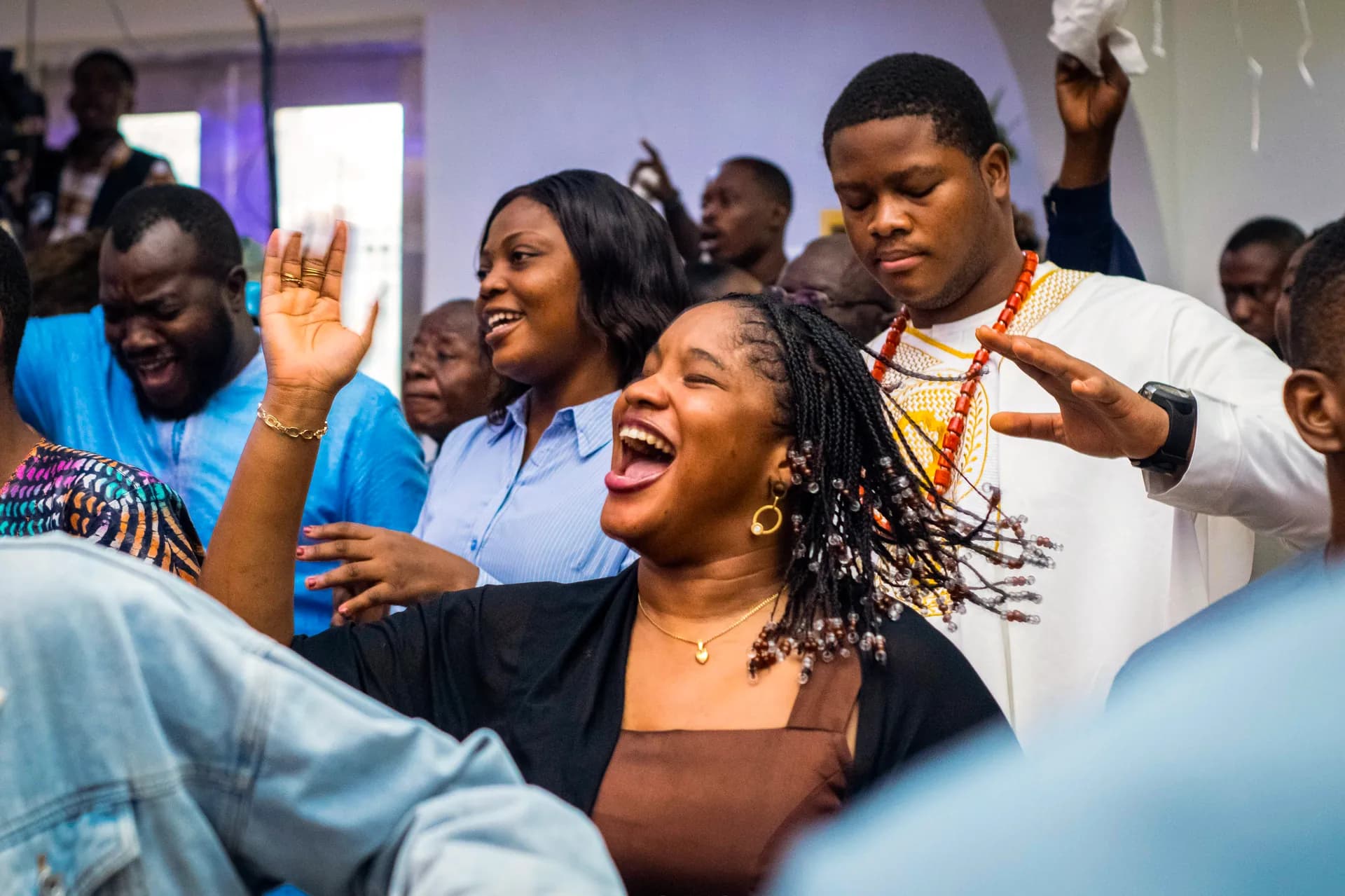 Worshippers' City Global congregation in worship